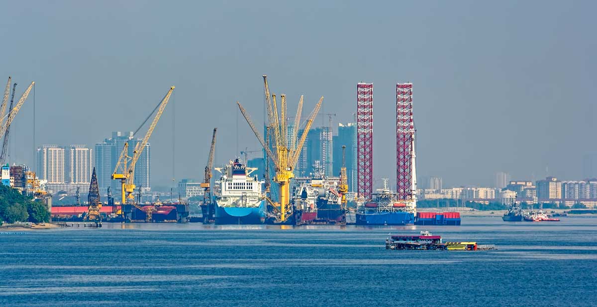 Shipyard in Singapore