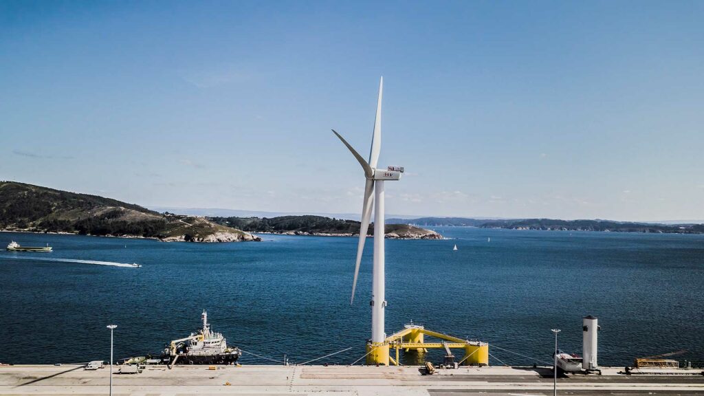 Floating offshore wind port