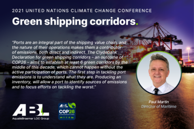 ABL COP26 Conversations: Ports’ role in decarbonising the maritime value chain