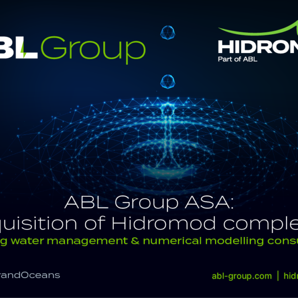 ABL Group ASA: Completion of Hidromod acquisition