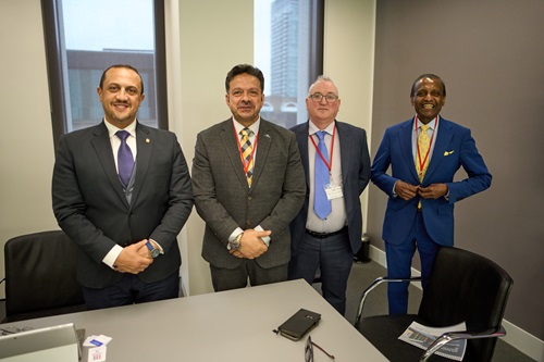 Eng. Aiman Arab, the Chairman of EHCAAN, Tamer Gamil, Country Manager to ABL Egypt, RV Ahilan, Chief Energy Transition Officer to ABL Group, and Daniel McGowan, Director for Facilities & Subsea at Longitude. 