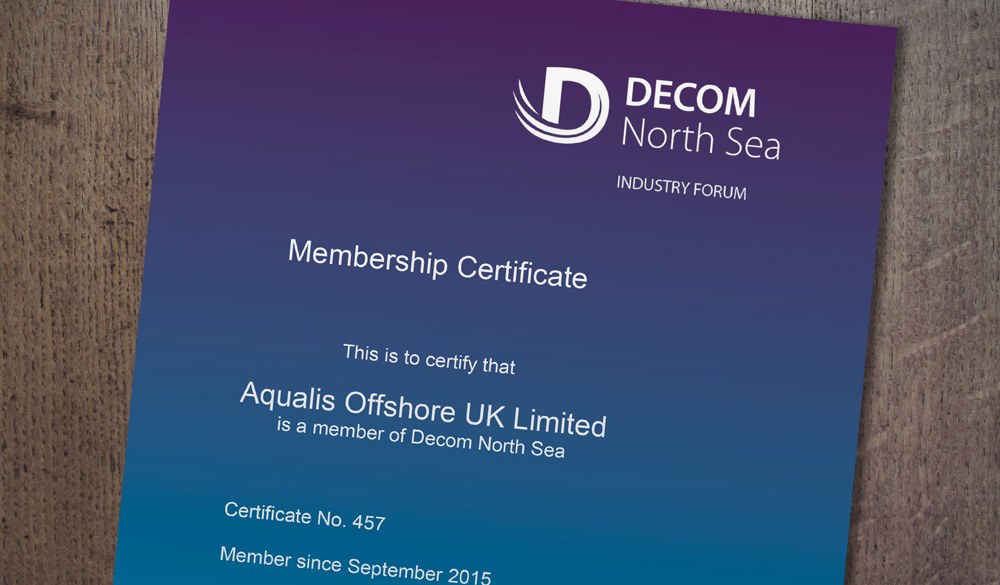 AqualisBraemar signs up to Decom North Sea