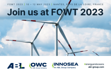 Join ABL, OWC and Innosea at Floating Offshore Wind Turbines (FOWT) 2023