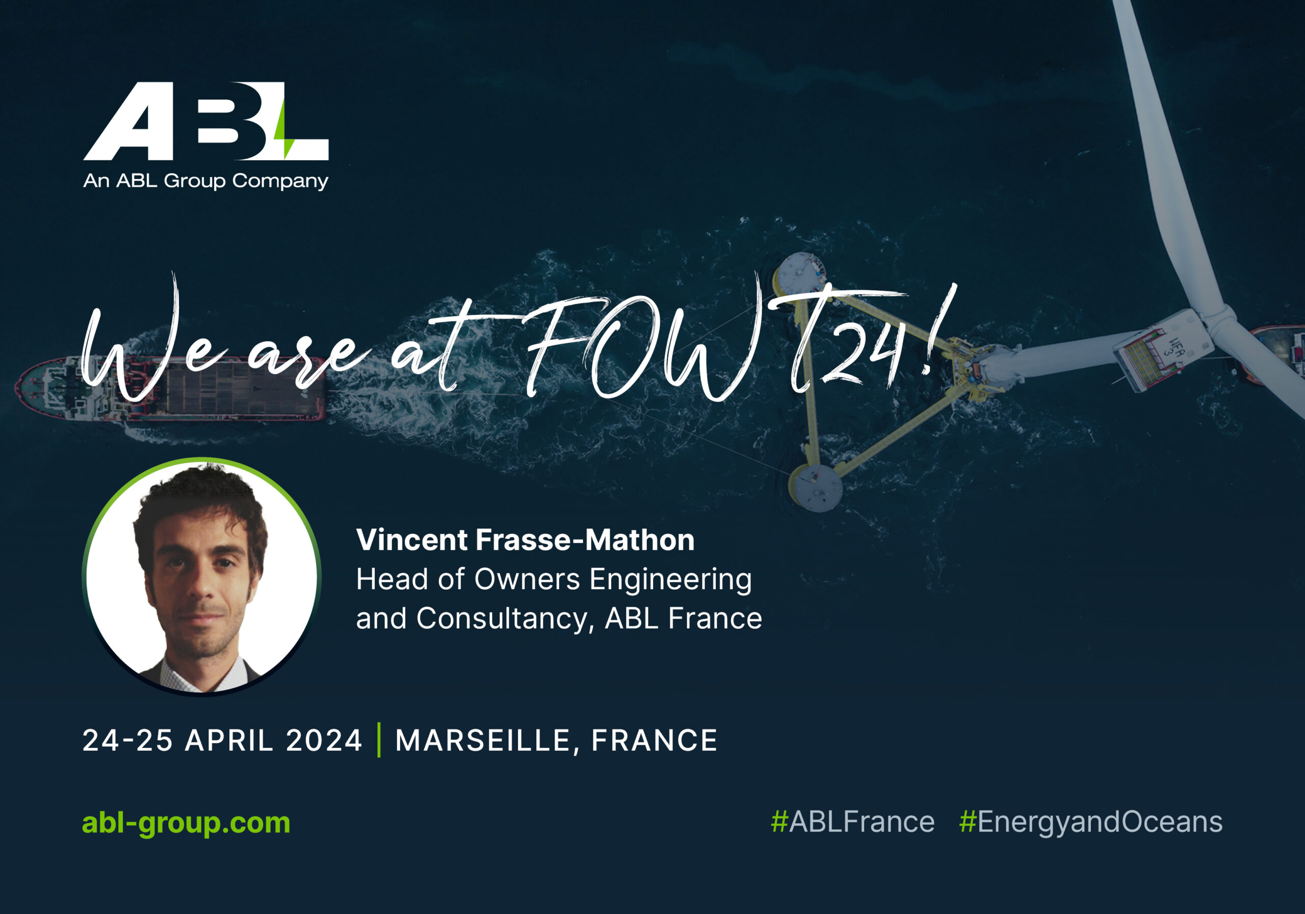 Meet ABL France at FOWT24 | Marseille, France