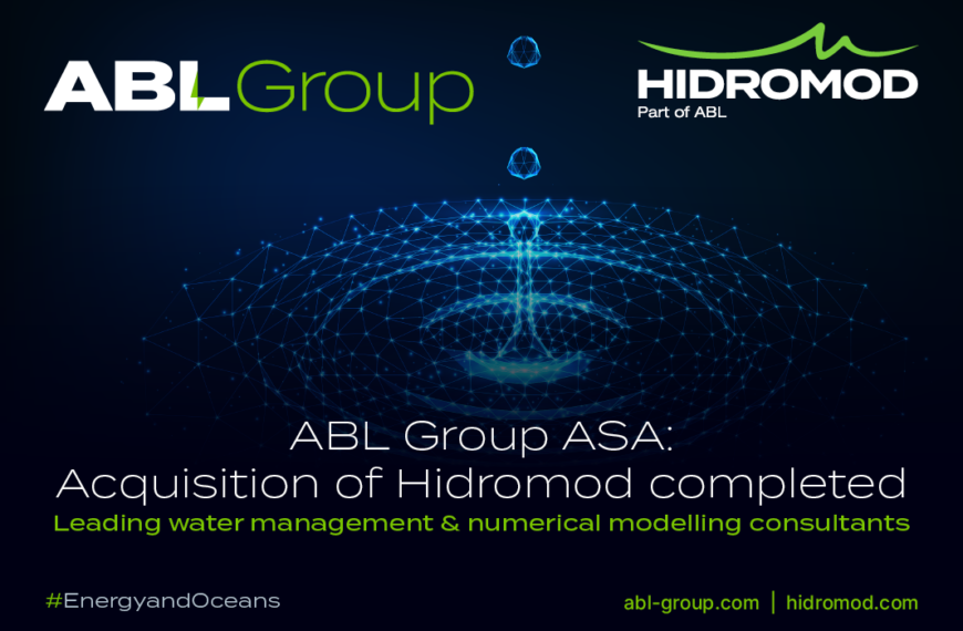 ABL Group ASA: Completion of Hidromod acquisition