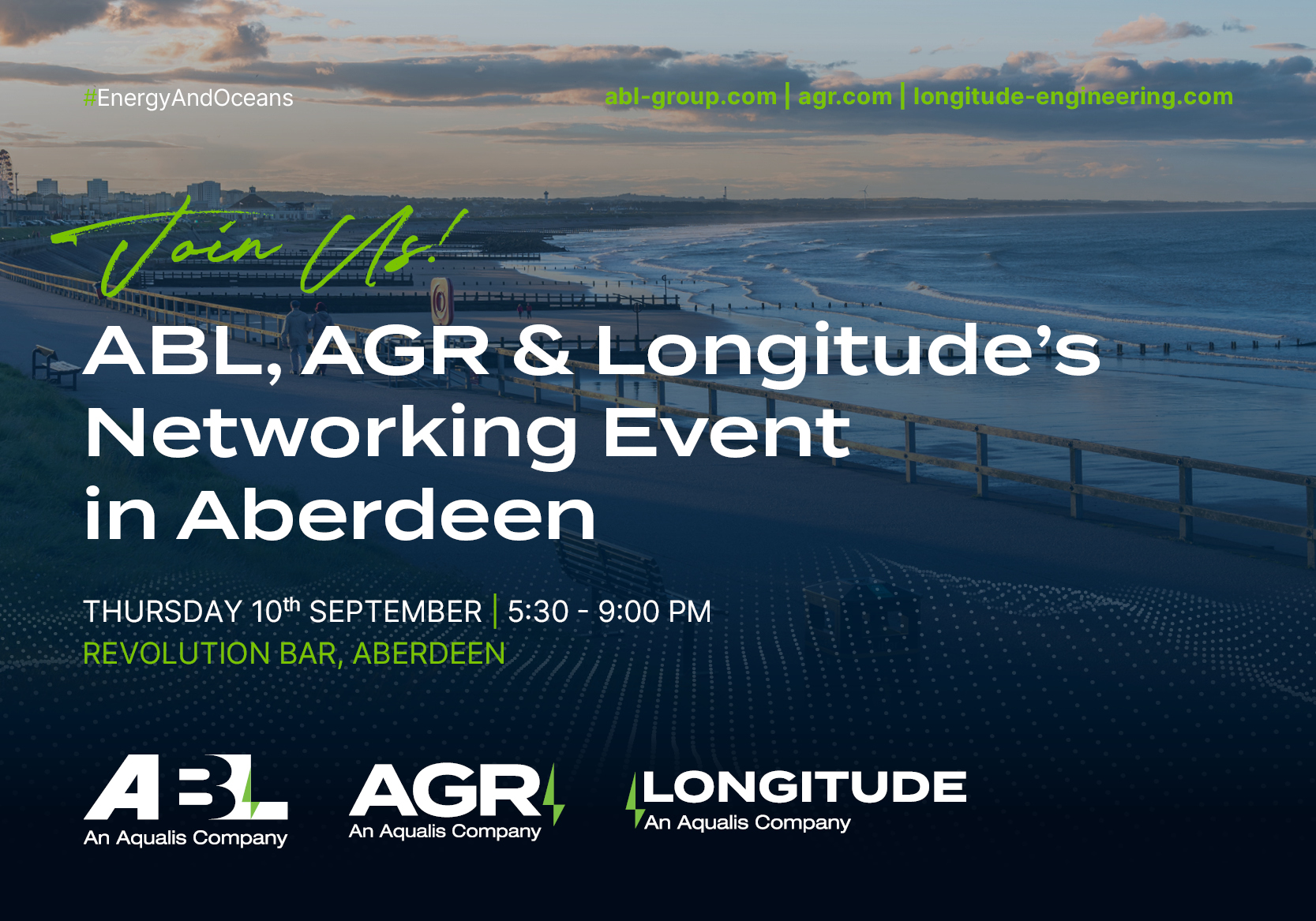 Join ABL, AGR and Longitude at our Aberdeen Networking Event